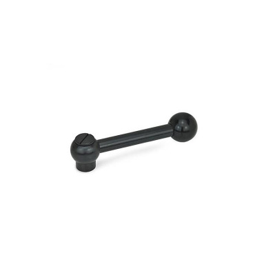 Ganter Adjustable Clamping Levers, with Threaded Insert, Steel 6337.3-28-M10-M