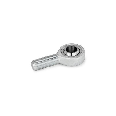 Ganter Ball Joint Heads with Threaded Bolt, Steel 648.2-10-M10-W