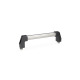 Ganter Cabinet U-Handles, Tube Aluminum / Stainless Steel, Mounting from the Operator’s Side 667-20-250-NG