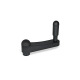 Ganter Cranked Handles, Plastic 670-100-B12-DSG