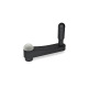 Ganter Cranked Handles, Plastic 670-125-B14-DGR