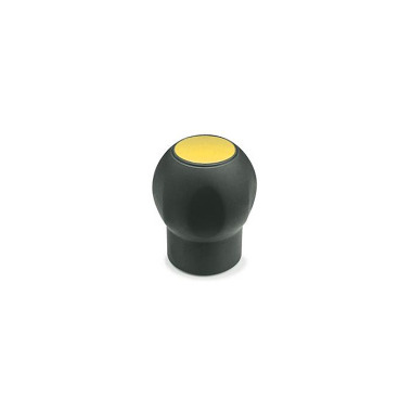 Ganter Ball Handles with Cover Cap, Plastic, Softline 675.1-43-M10-DGB