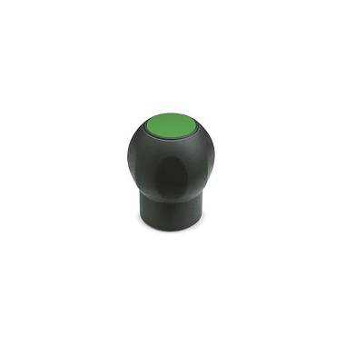 Ganter Ball Handles with Cover Cap, Plastic, Softline 675.1-43-M10-DGN