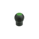 Ganter Ball Handles with Cover Cap, Plastic, Softline 675.1-43-M8-DGN