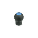 Ganter Ball Handles with Cover Cap, Plastic, Softline 675.1-50-M8-DBL