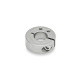 Ganter Semi-Split Shaft Collars, Stainless Steel, with Extension-Tapped Holes 7062.1-32-B14-NI-B