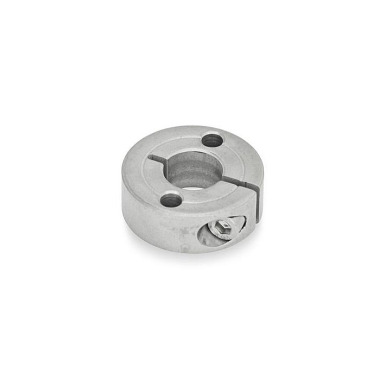 Ganter Semi-Split Shaft Collars, Stainless Steel, with Flange Holes 7062.2-42-B20-NI-A