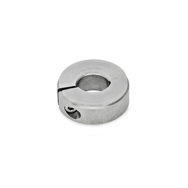 Ganter Semi-Split Shaft Collars, Stainless Steel, with Damping Washer 7062.3-60-B35-NI