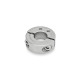 Ganter Split Shaft Collars, Stainless Steel, with Extension-Tapped Holes 7072.1-32-B14-NI-B