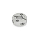 Ganter Split Shaft Collars, Stainless Steel, with Flange Holes 7072.2-36-B15-NI-B