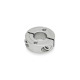 Ganter Split Shaft Collars, Stainless Steel, with Flange Holes 7072.2-42-B18-NI-C