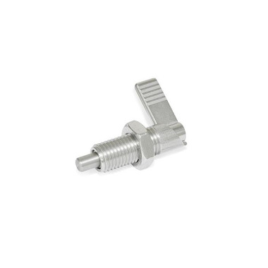 Ganter Stainless Steel Cam Action Indexing Plungers, without Locking Function 721.5-6-M12X1,5-RAK