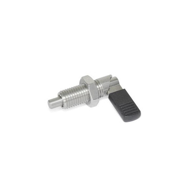 Ganter Stainless Steel Cam Action Indexing Plungers, with Locking Function 721.6-6-M12X1,5-LBK