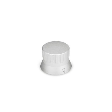 Ganter Control Knobs, Aluminum, Natural Color, Anodized 723.4-27-B6-M