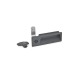 Ganter Latches with Gripping Tray, with Stainless Steel Latch Arm, Operation with Socket Key 731.5-VDE-0-20-1-SG