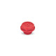 Ganter Threaded Plugs with DIN-Drain Symbol, Plastic, Red, O-Ring Collared 740.2-G1/4