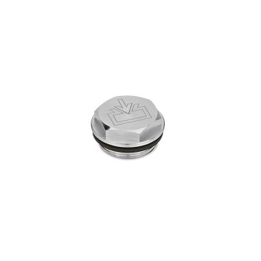 Ganter Threaded Plugs with and without Symbols, Viton-Seal, Aluminum, Resistant up to 180°C 742-40-G1-ES-1