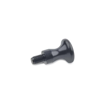 Ganter Mushroom Shaped Knobs, Steel, blackened 75-32-M10-E