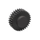 Ganter Spur Gears, Plastic, Pressure Angle 20°, Module 0.5 7802-0,5-24-GR