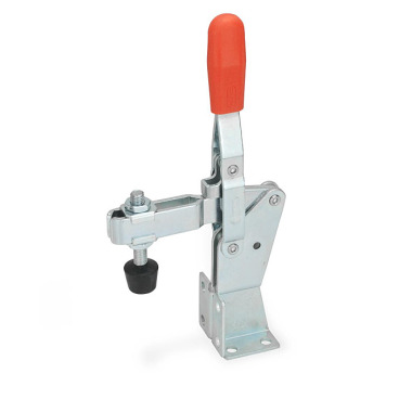 Ganter Toggle Clamps, Steel, Operating Lever Vertical, with Dual Flanged Mounting Base 812.1-130-CVF