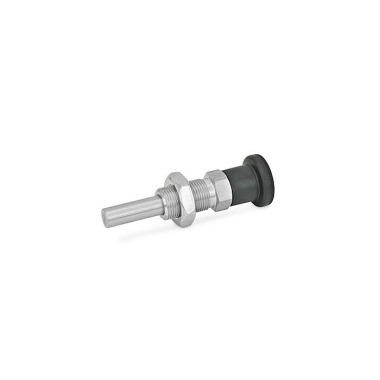 Ganter Stainless Steel Indexing Plungers, Removable 817.8-12-15-BK-NI