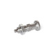 Ganter Stainless Steel Indexing Plungers, AISI 316, without Rest Position 818-8-8-BKN-A4