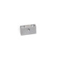 Ganter Bearing Blocks, for Adjusting Screws GN 827, Aluminum 828-M10X1-A-20-AM