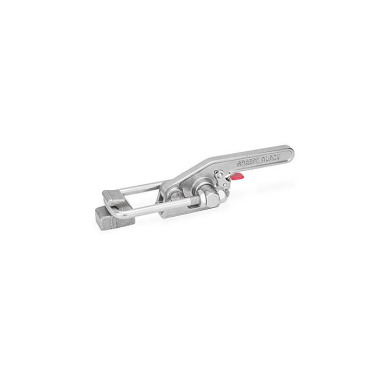 Ganter Stainless Steel Latch Type Toggle Clamps with Safety Hook, Heavy Duty Type 852.3-4000-T6S-NI