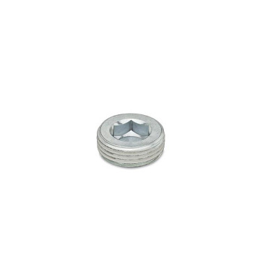 Ganter Threaded Plugs with Conical Thread, Steel 906-ST-M12X1,5-GPC