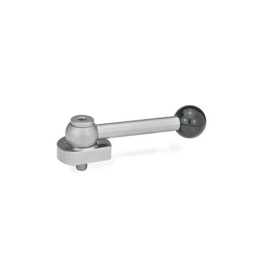 Ganter Eccentric Cams, Stainless Steel, Radial Clamping, with Threaded Bolt 918.5-40-GV-L