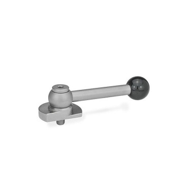 Ganter Clamping Bolts, Stainless Steel, Upward Clamping, with Threaded Bolt 918.6-40-GV-R