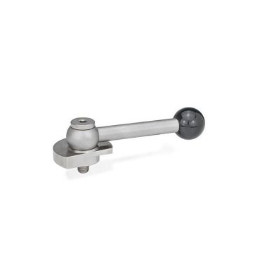 Ganter Clamping Bolts, Stainless Steel, Downward Clamping, with Threaded Bolt 918.7-50-GV-R