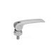 Ganter Clamping Levers with Eccentrical Cam with Threaded Stud, Lever Stainless Steel 927.5-101-M10-20-A