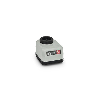 Ganter Position Indicators, 5 Digits, Digital Indication, Mechanical Counter, Hollow Shaft Steel 953-0004.0-AR-R-GR