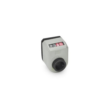 Ganter Position Indicators, 4 Digits, Digital Indication, Mechanical Counter, Hollow Shaft Steel 954-00.50-AN-R-GR