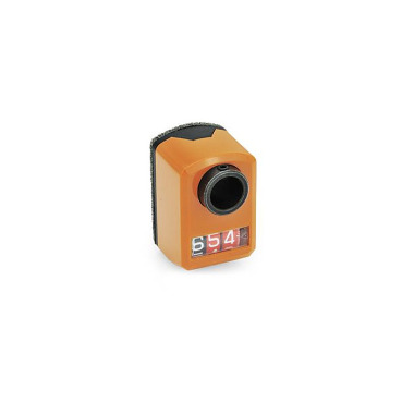 Ganter Position Indicators, 3 Digits, Digital Indication, Mechanical Counter, Hollow Shaft Steel 955-003-FR-R-OR