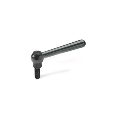 Ganter Adjustable Clamping Levers, with Threaded Stud, steel 99.2-13-M10-32-M