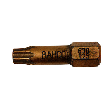 BAHCO 1/4” bits, 25 mm, diamant, Torx®, T 25, pakke med 5 stk. 63D/T25