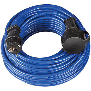 Brennenstuhl BREMAXX® Verlängerungskabel (10m Kabel in blau, für den kurzfristigen Einsatz im Außenbereich IP44, Stromkabel einsetzbar bis -35 °C, Öl- und UV-beständig) 1169810