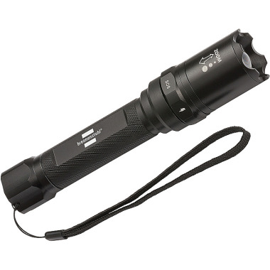 Brennenstuhl LuxPremium Akku-Fokus-Selektor-LED-Taschenlampe TL 400 AFS IP44 / Aufladbare Taschenleuchte mit CREE-LED (430 lm, 215 m, fokussierbar, max. 13 h, inkl. USB-Ladekabel) 1178600201