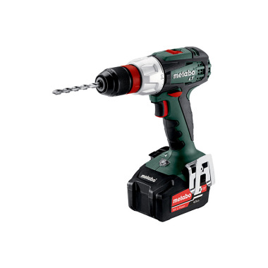 Metabo Akku-Bohrschrauber BS 18 LT Quick (602104500) metaBOX 145 18V 2x4Ah Li-Power + ASC 55