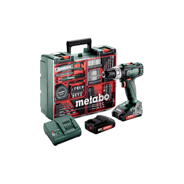 Metabo Akku-Schlagbohrschrauber SB 18 L Set (602317870) Mobile Werkstatt Kunststoffkoffer 18V 2x2Ah Li-Power + SC 30