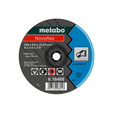 Metabo Novoflex 125x6,0x22,23 Stahl, Schruppscheibe, gekröpfte Ausführung (616462000)