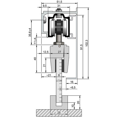 Woelm HELM Abdeckkappenpaar 51 x 102 mm, EV1 eloxiert 006376