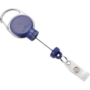 DURABLE Ausweishalter ext.Stark-mit Druckknopfschlaufe Band-L.600mm blau DURABLE 832907