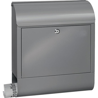 Briefkasten Scandic 825 Si H.460mm B.380mm T.125mm silber STA DIN C4 BURG-WÄCHTER 38150