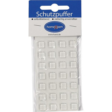 Schutzpuffer Clear 10mm Ku.transp.Quadrat selbstkl. 563100