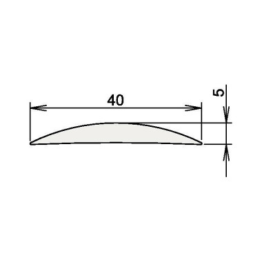 Aluschwelle 090 3-111 L.840mm B.40mm Alu.silber elox.ATHMER 3-111-0840