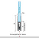 Türdichtung KG-F8 schmal 1-s.L.959mm Alu.silberf.GLT PLANET 38096-F8S