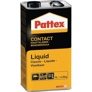 Kraftkleber Classic Liquid -40GradC b.+110GradC 4,5kg Kanne PATTEX PCL7W / 1419280